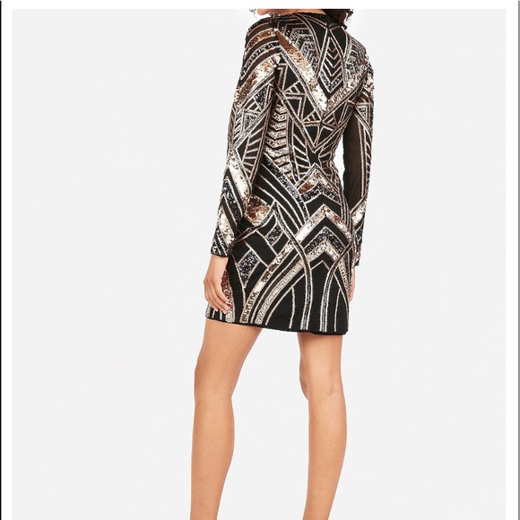 NWT Sequin Express Party Dress - Picture 3 of 7